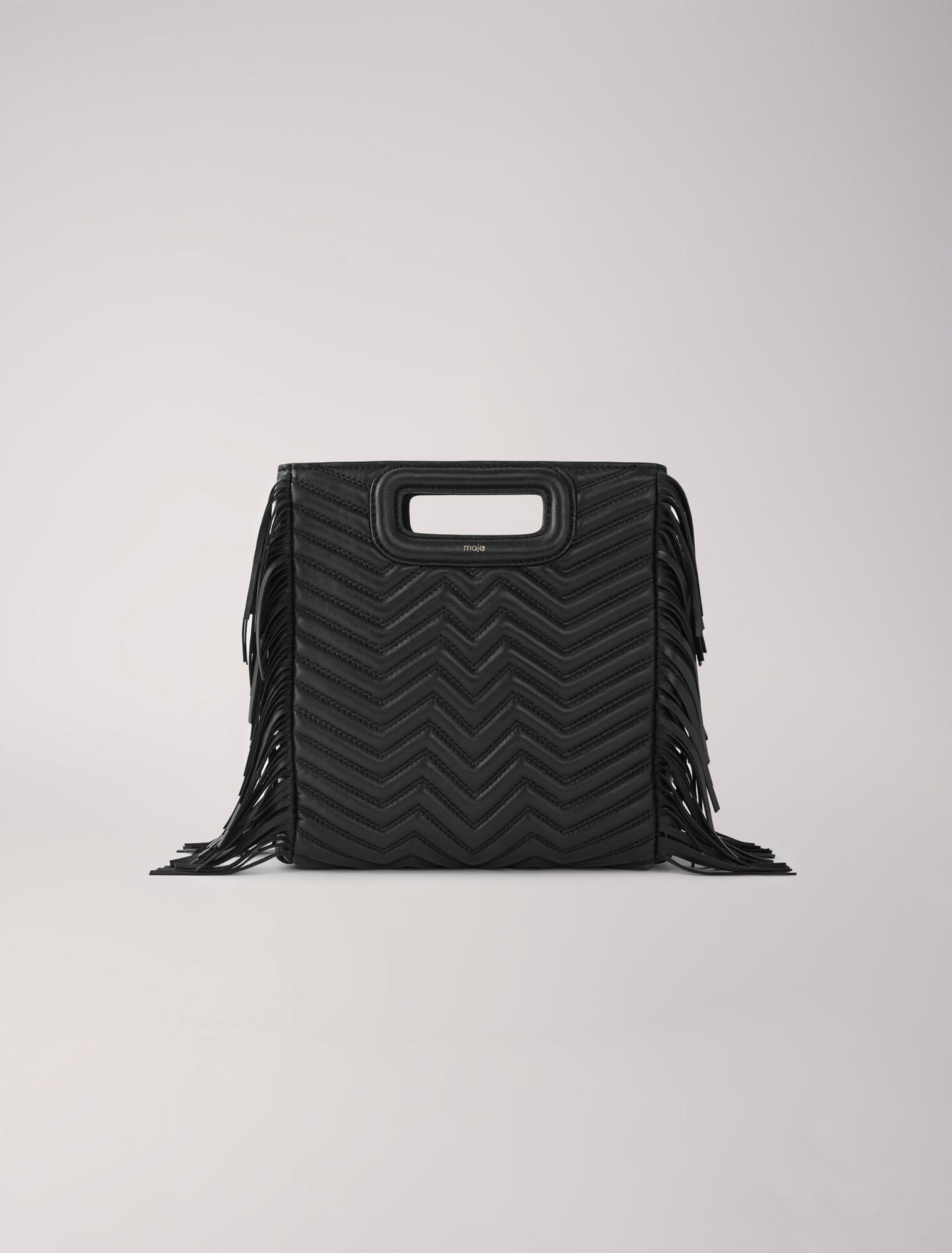 Quilted leather M bag