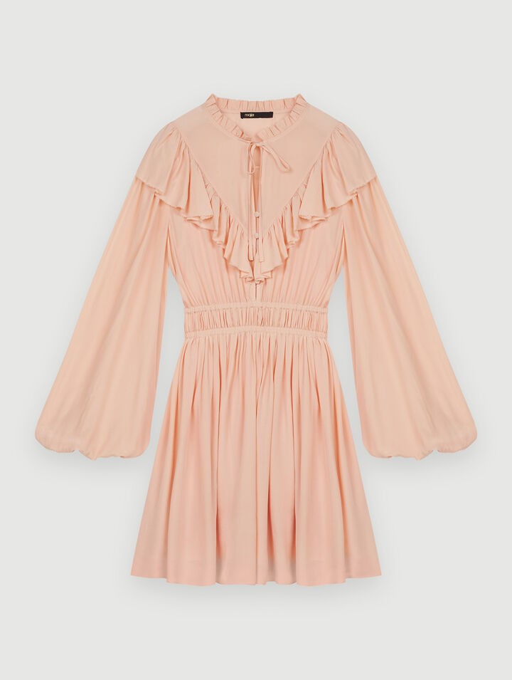 Ruffled short dress