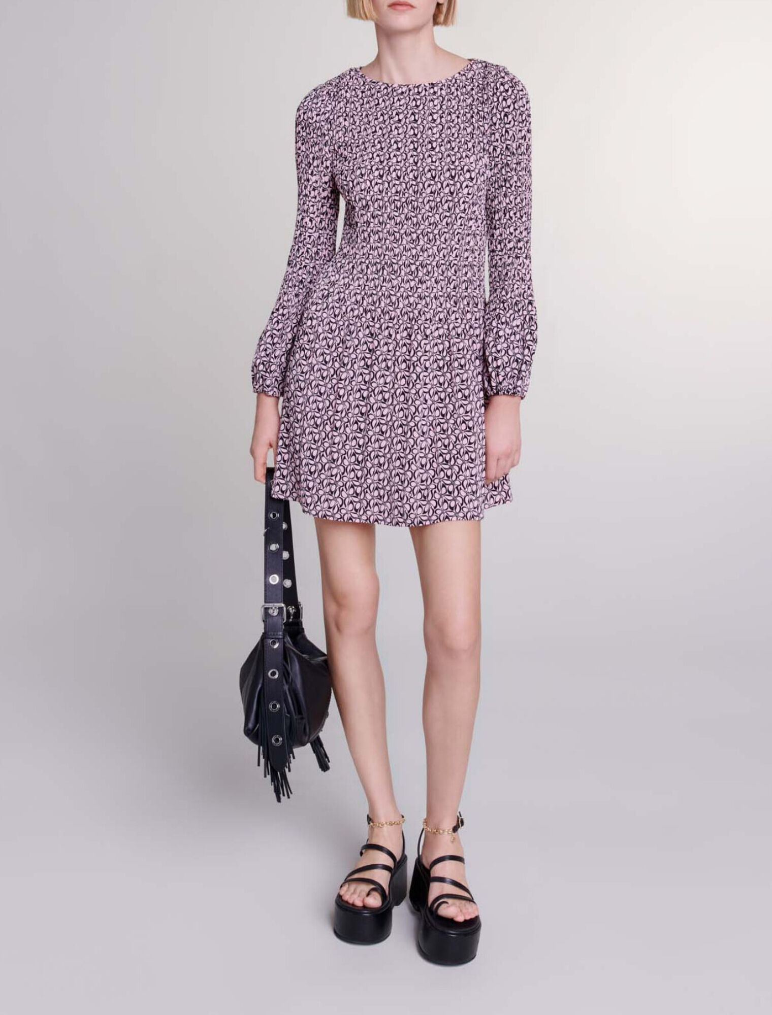 Short patterned dress