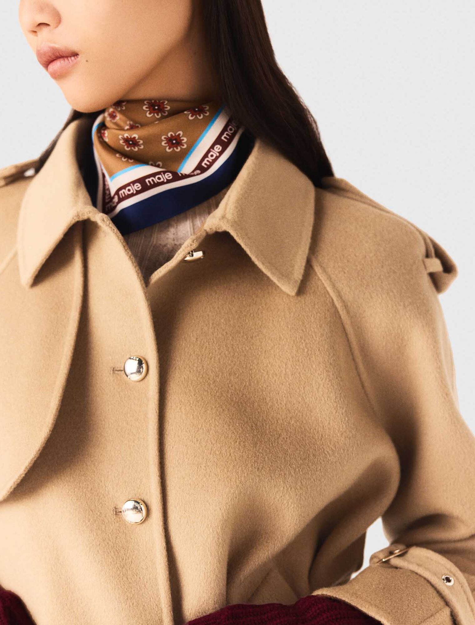 Short double-faced coat