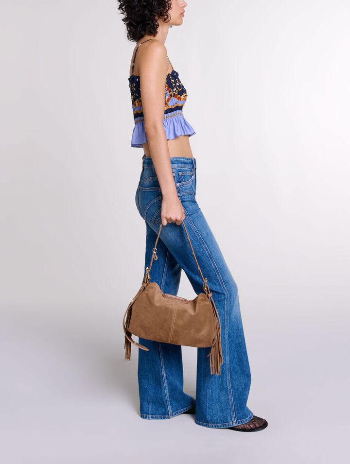 Embroidered flared jeans