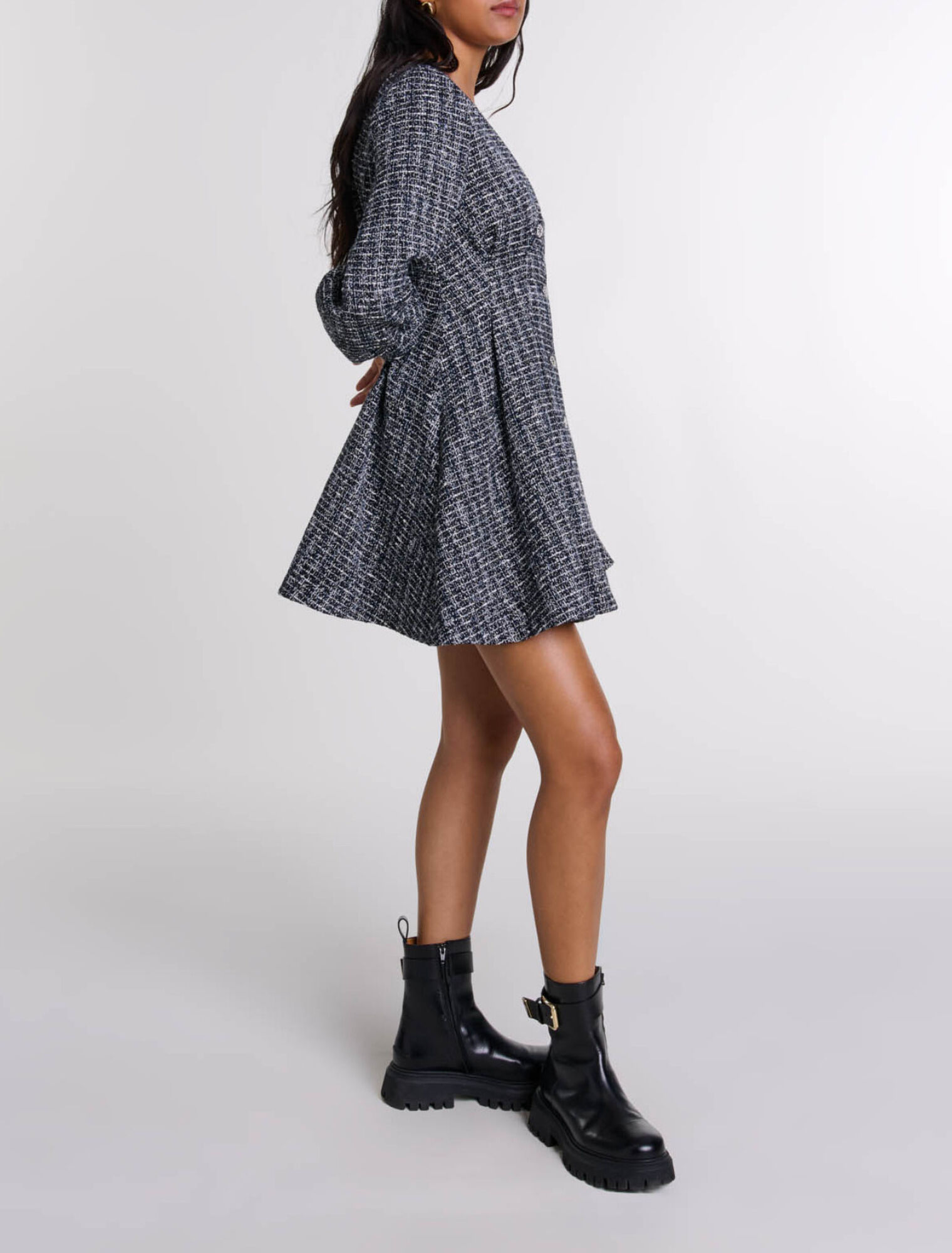 Short tweed dress