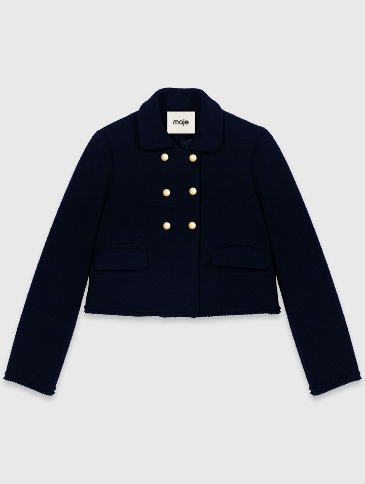 Short tweed jacket
