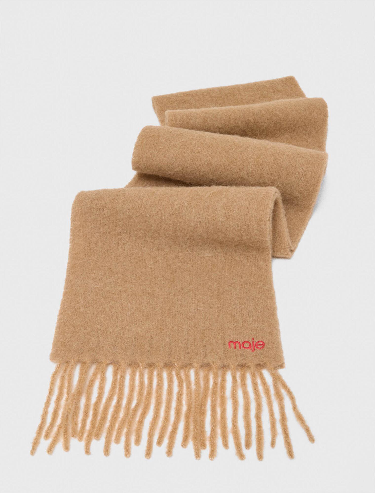 Wool and alpaca blend scarf