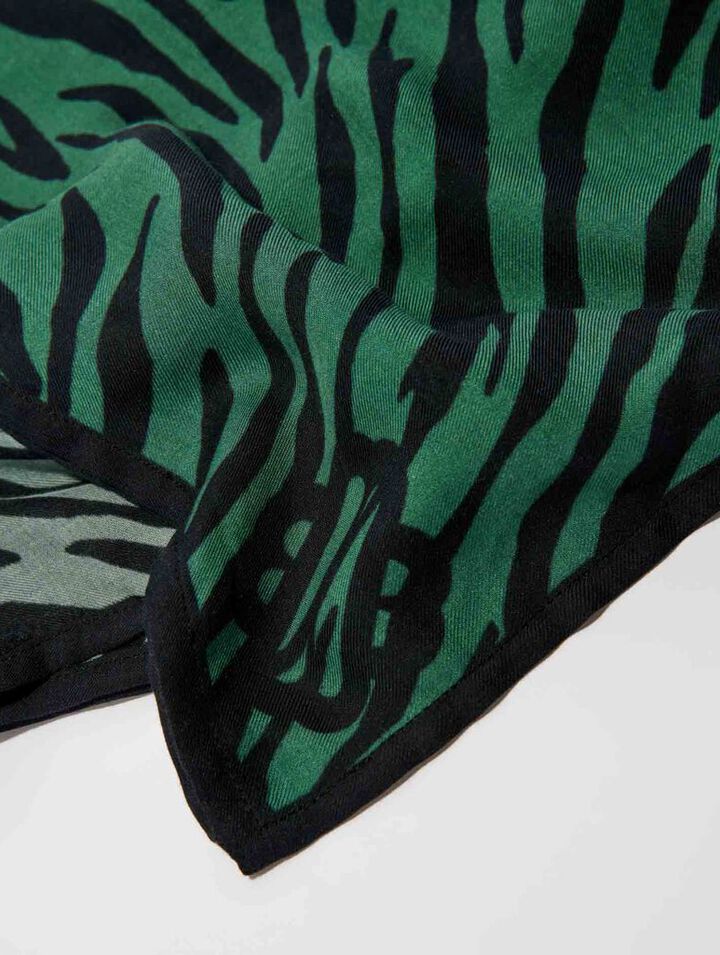 Zebra print scarf