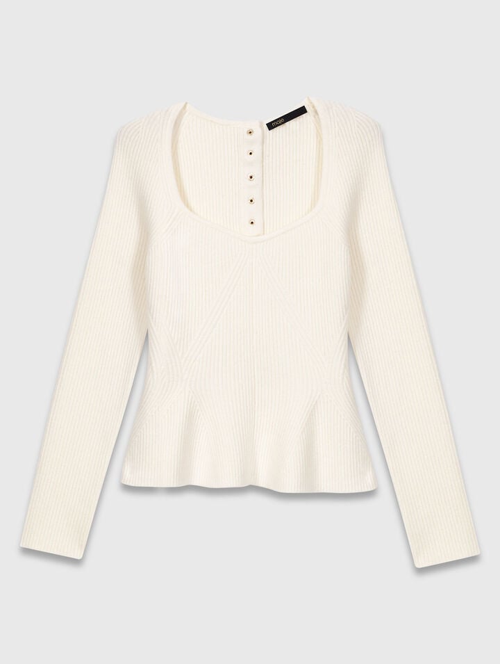 Peplum jumper