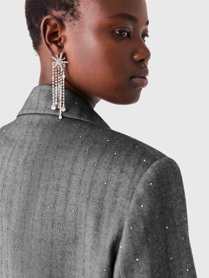 Star strass-earings