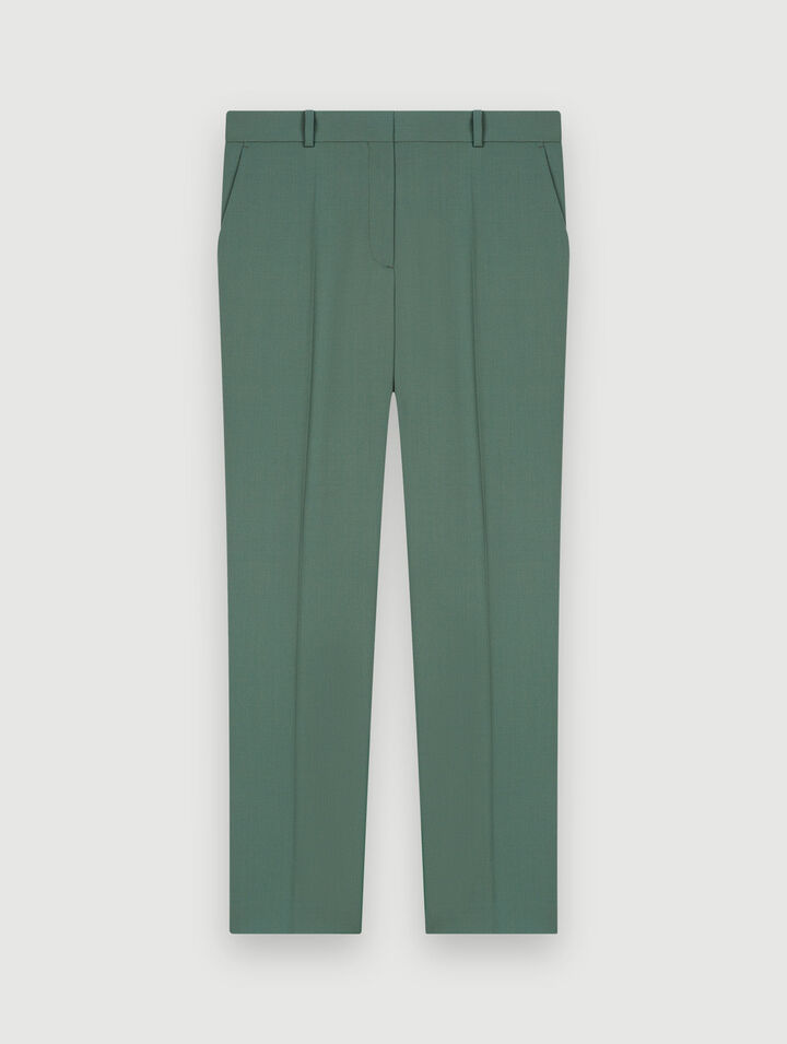 Straight-cut tailored trousers