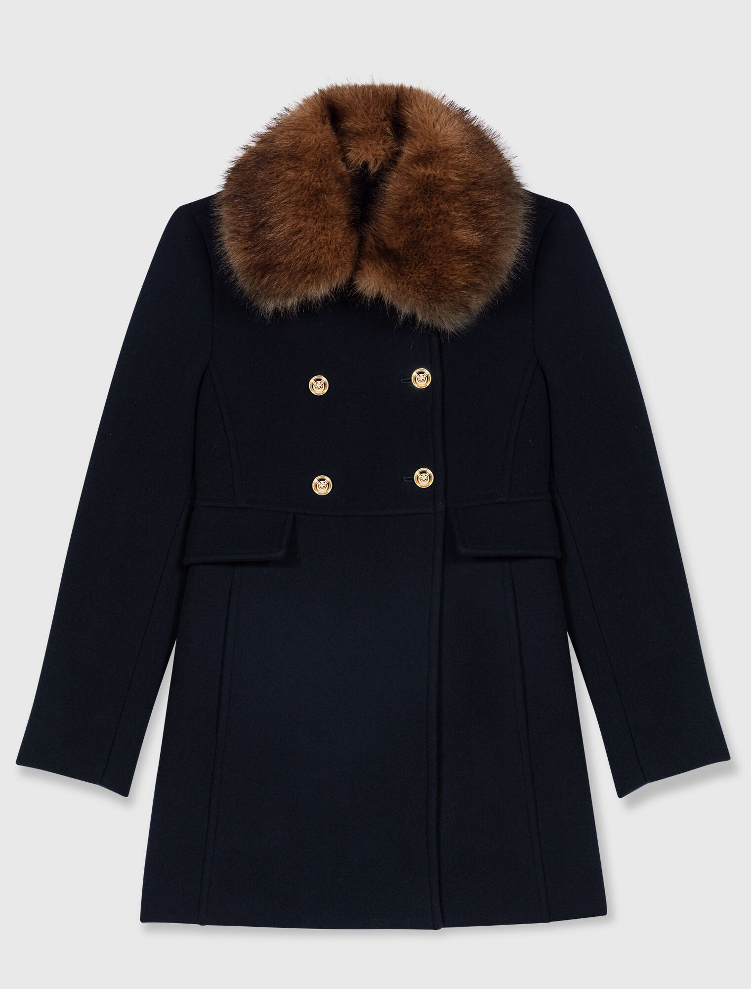 Wool blend coat