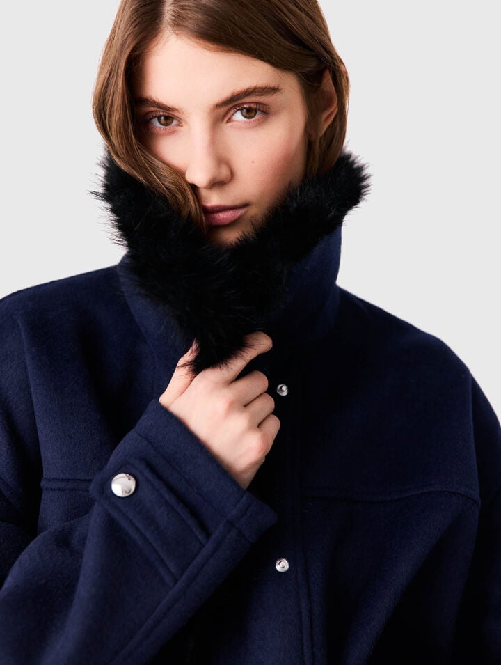 Short double-faced coat