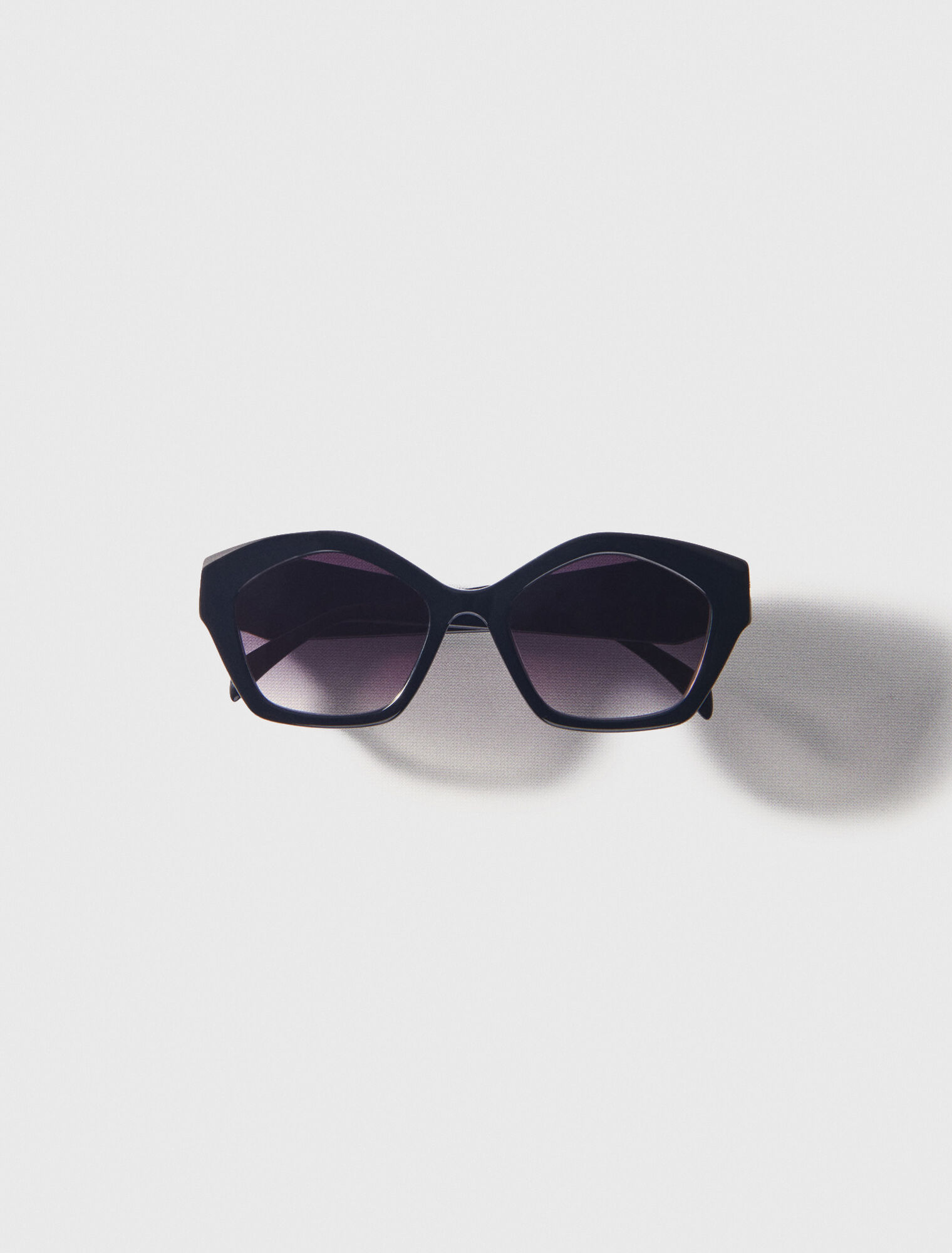 Black acetate cat-eye glasses