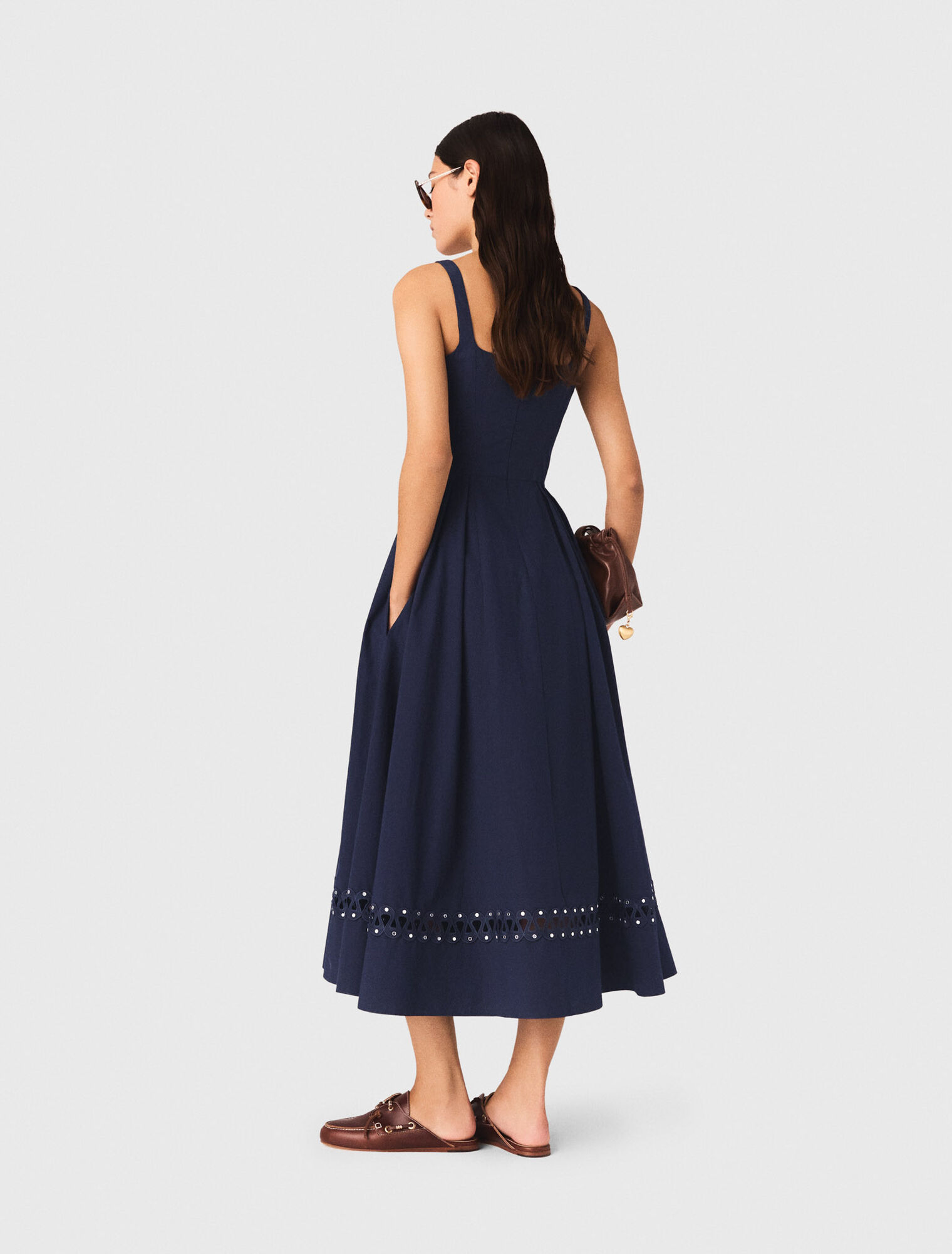 Flared midi dress