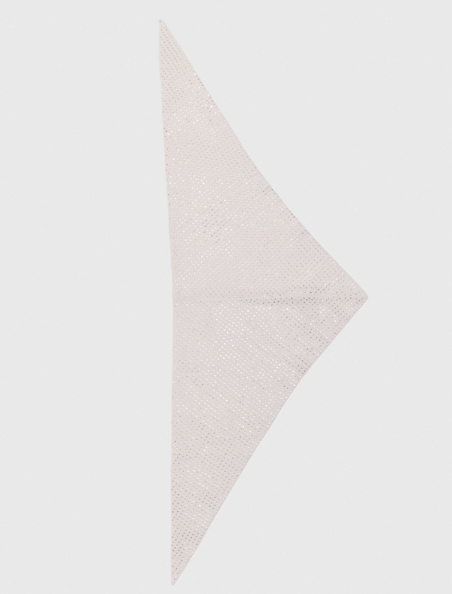 Rhinestone wool triangle scarf