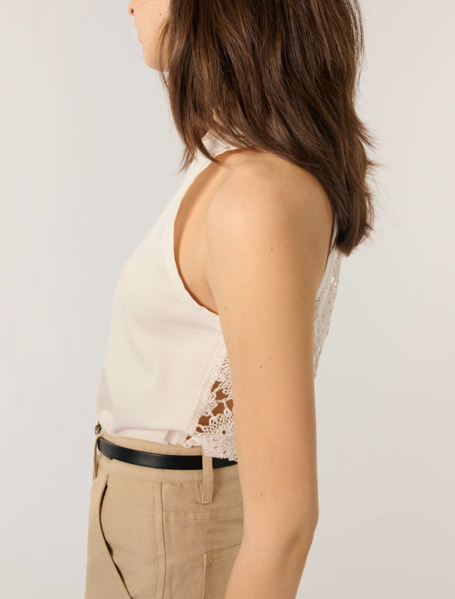 Vest top with crochet back