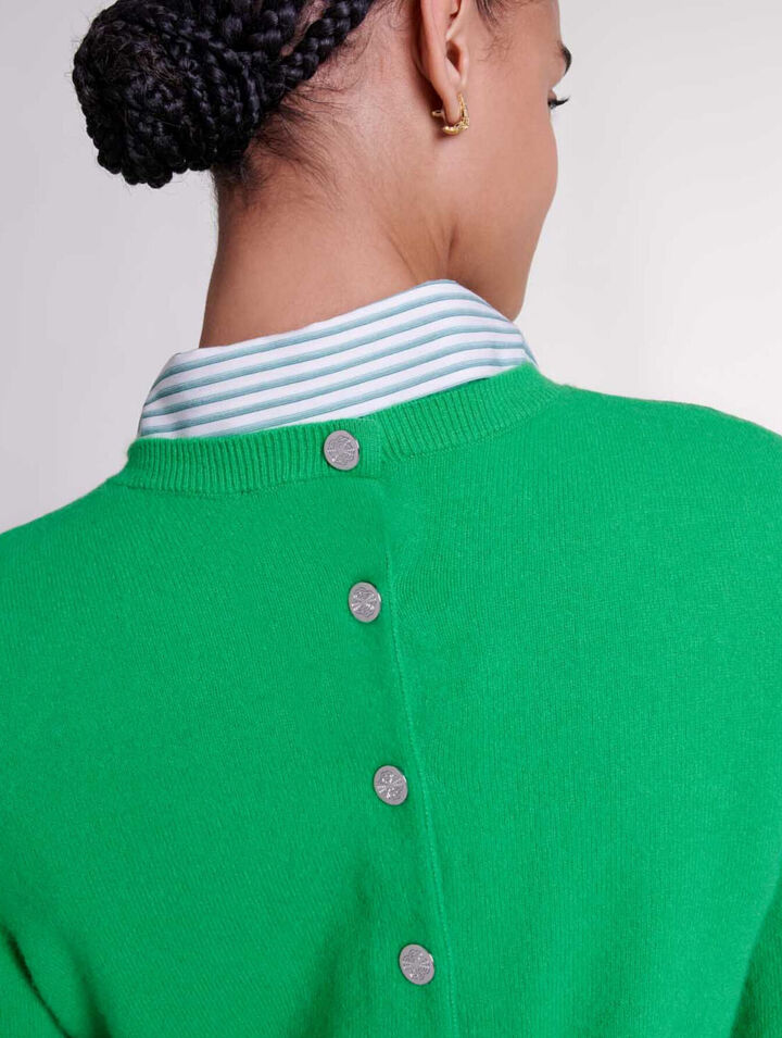 Cashmere and wool cardigan