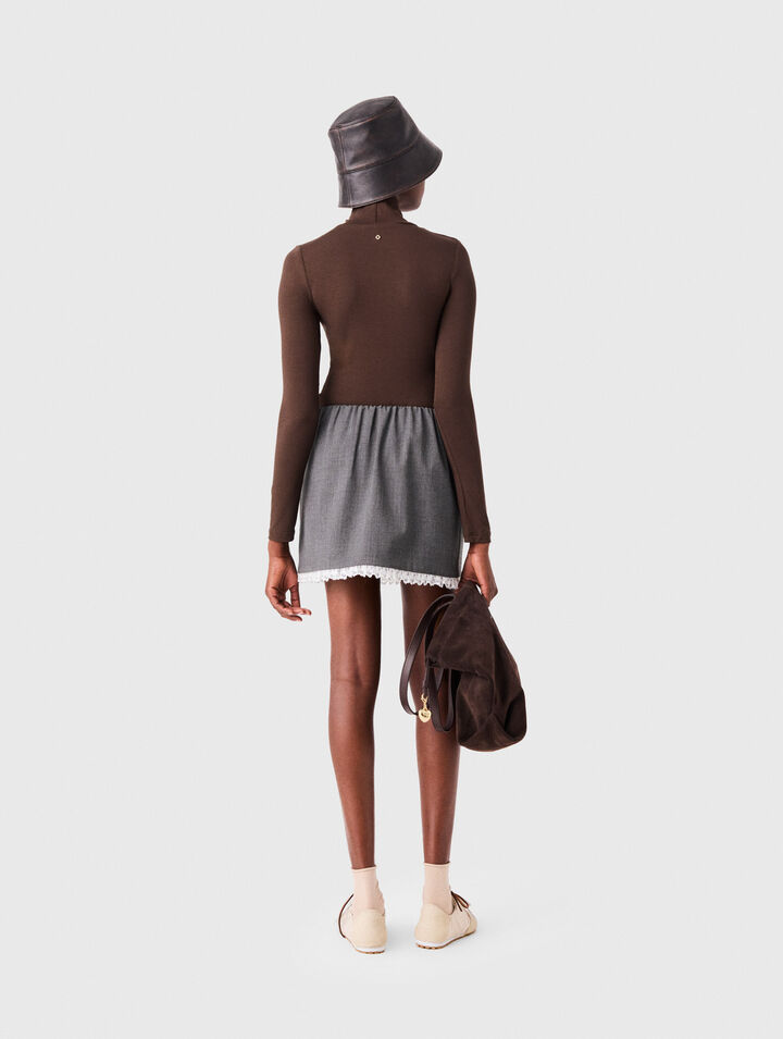 Roll-neck T-shirt