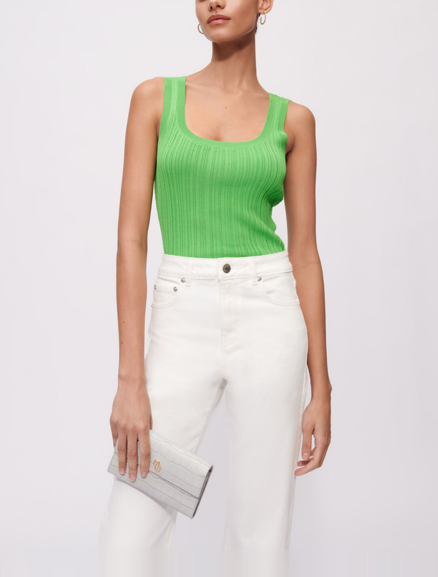 Rib knit tank top