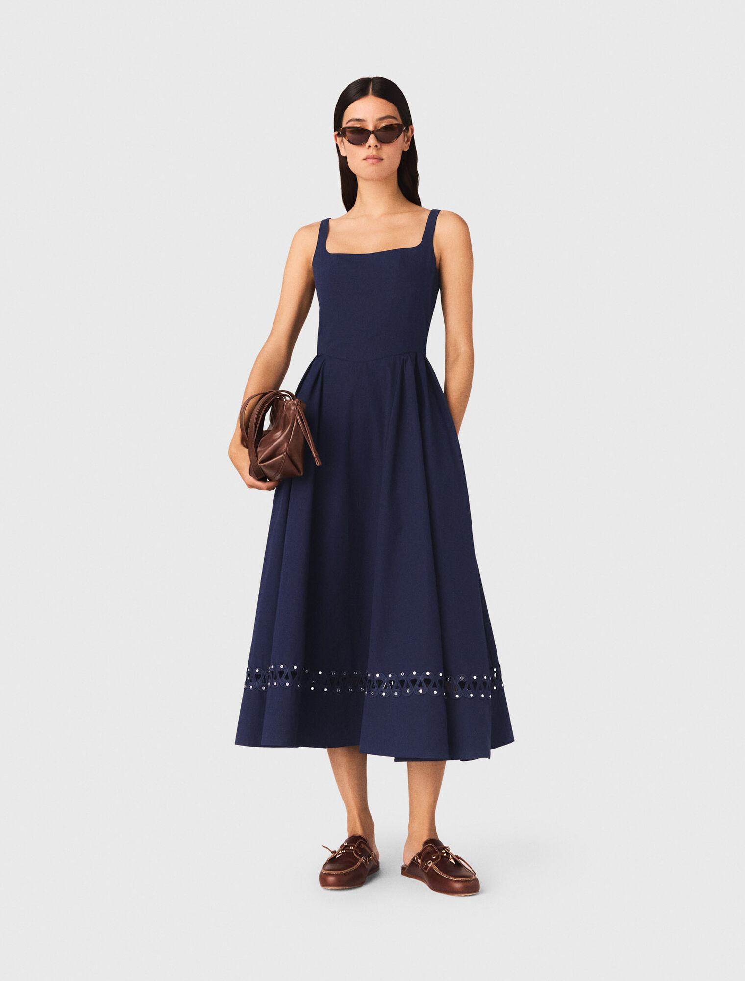 Flared midi dress