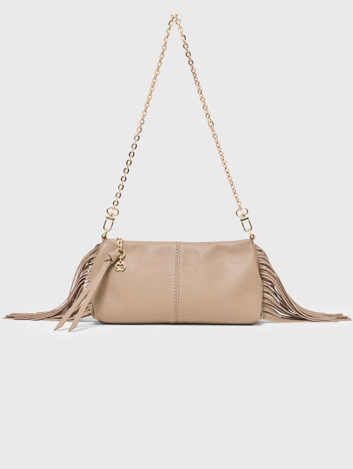 Miss M grained leather pouch