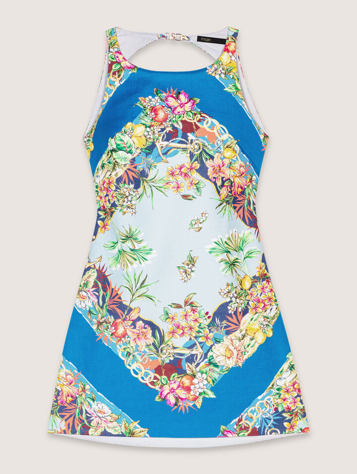 Patterned shift dress