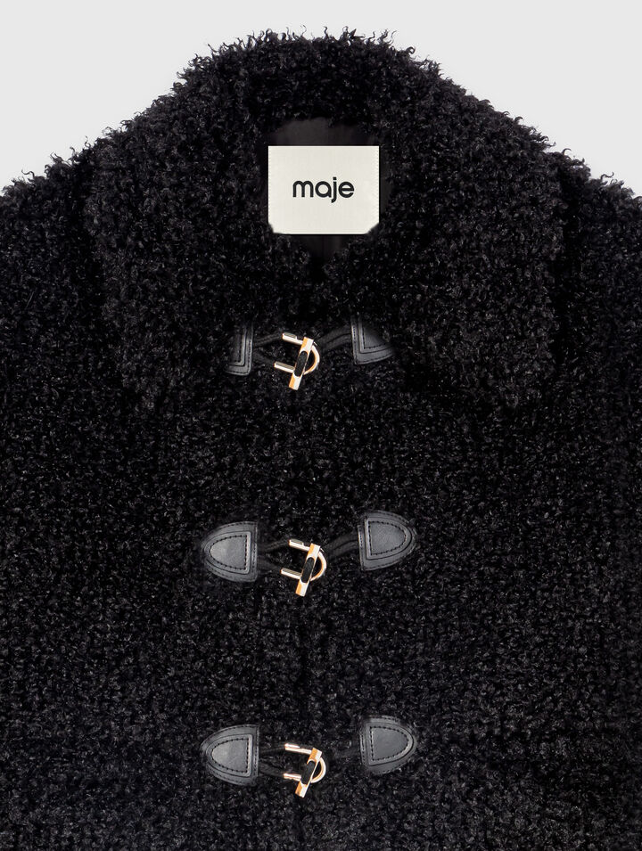 Curly faux fur jacket