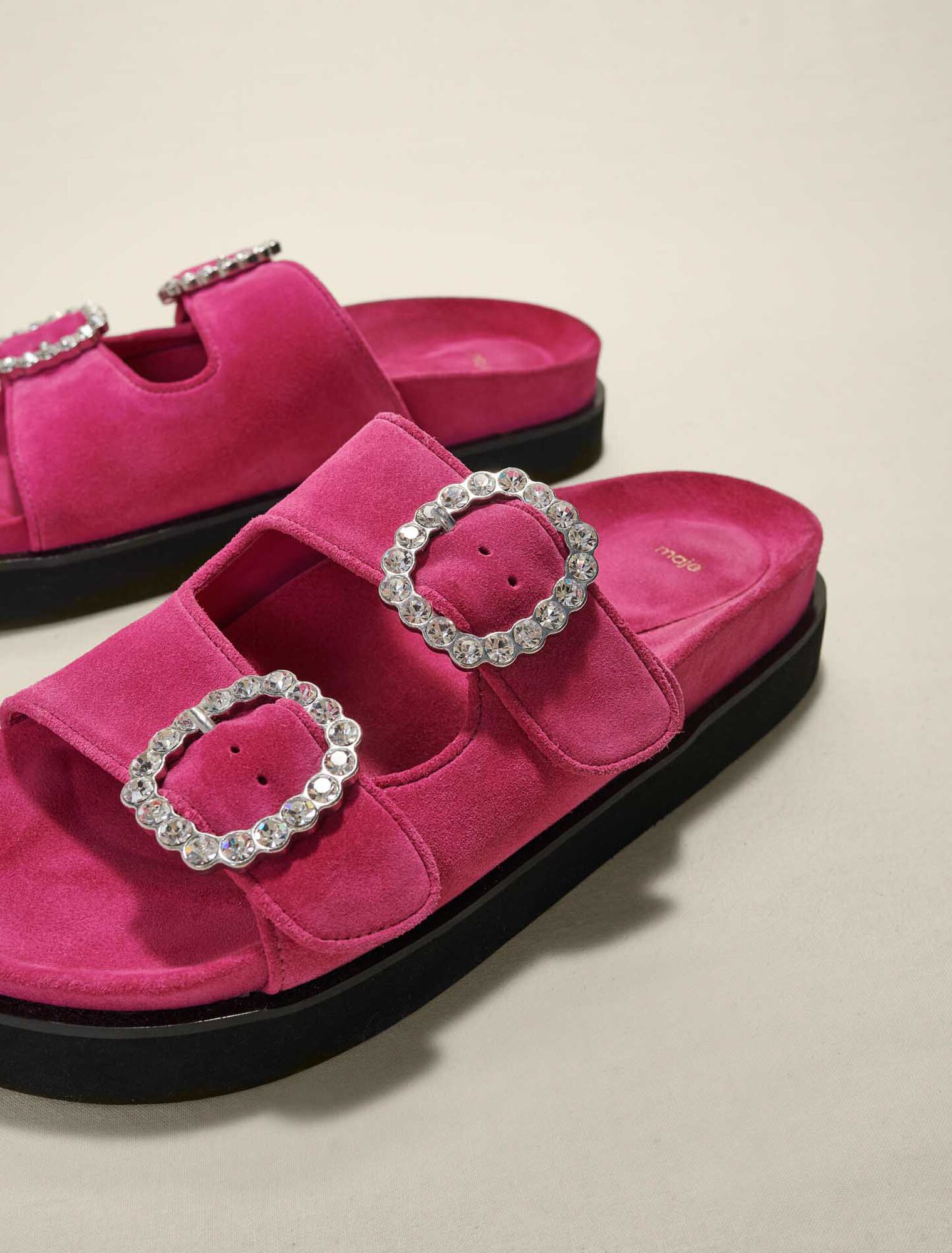 Diamanté platform sandals