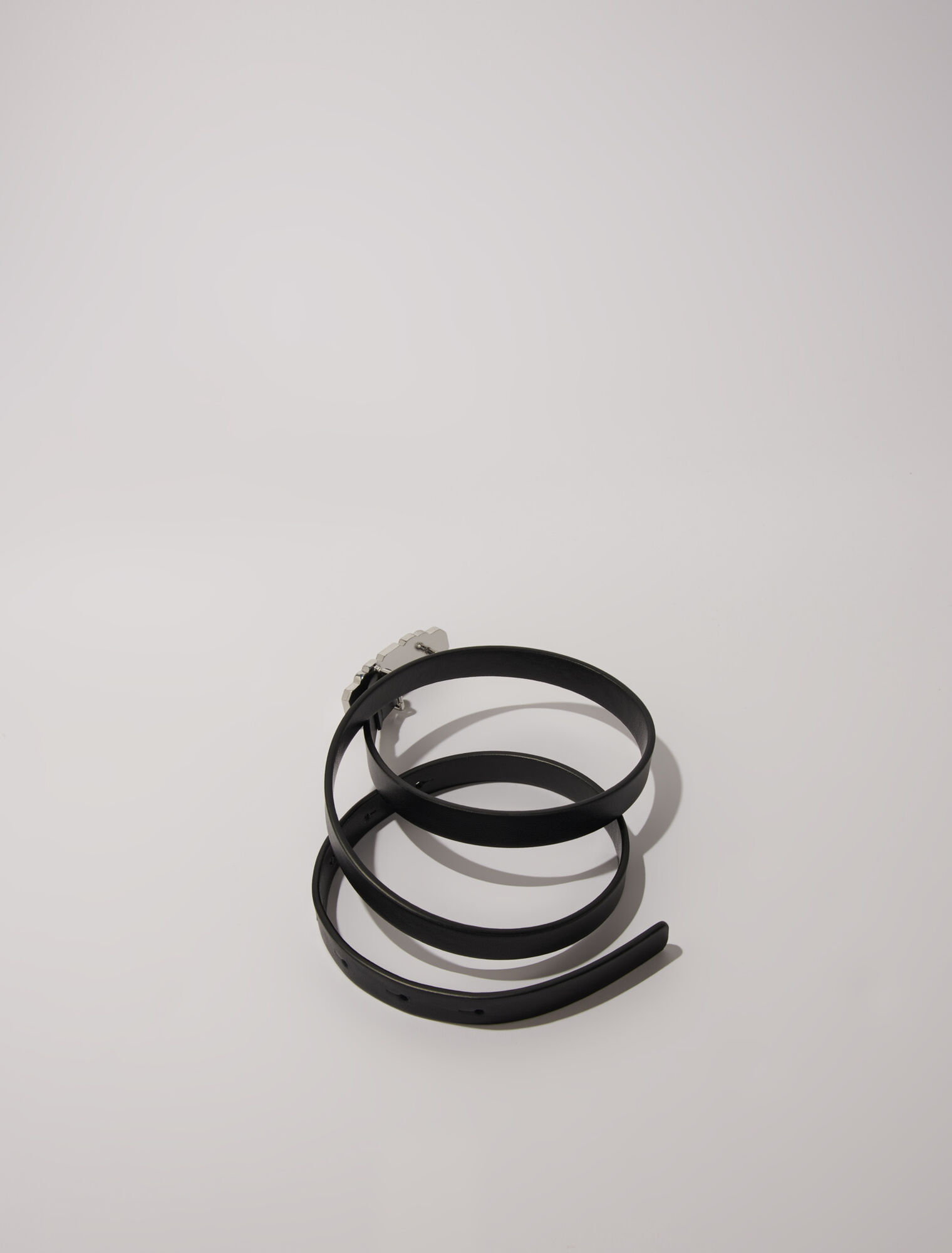 Slim rhinestone belt