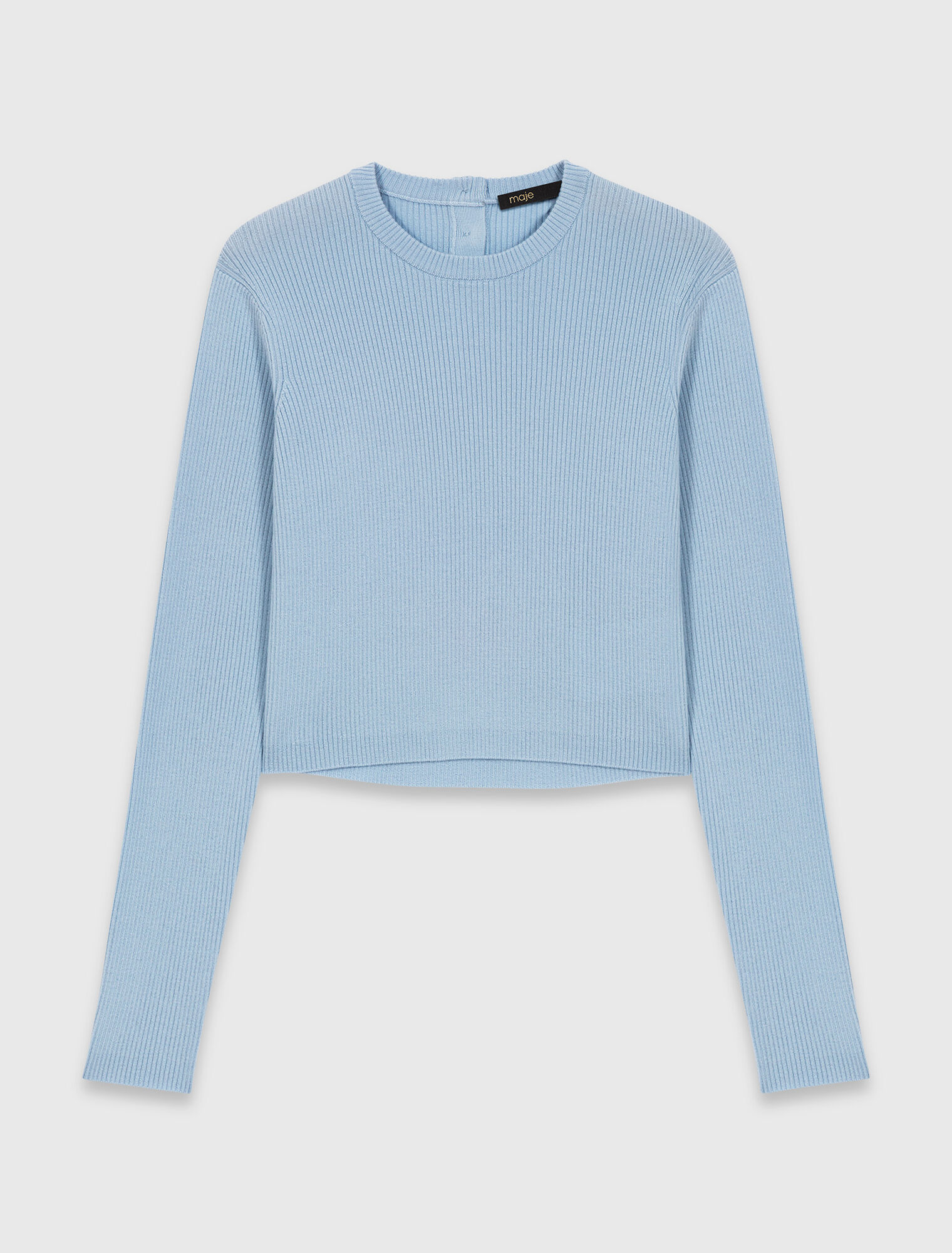 Jewel-button back jumper