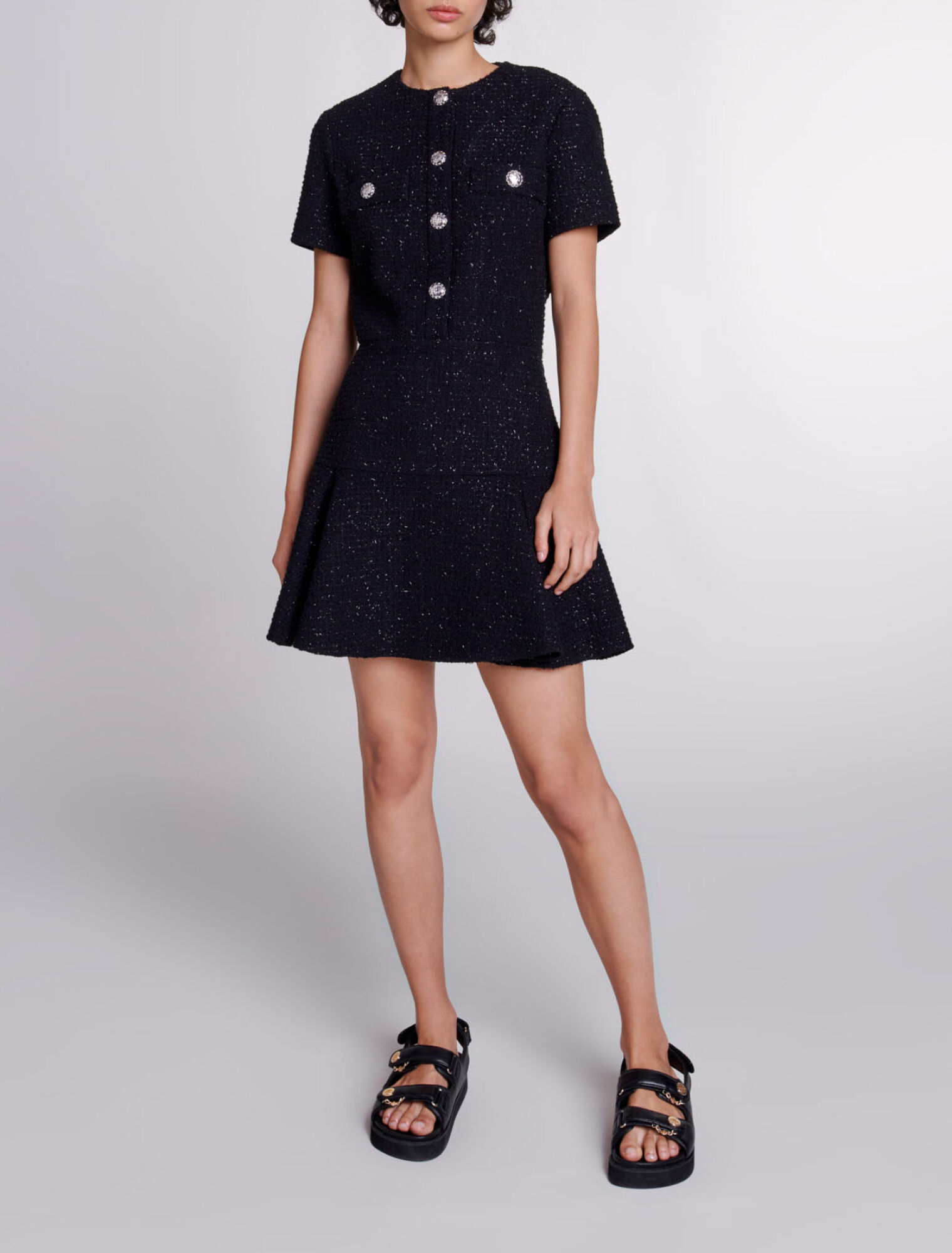 Short tweed dress