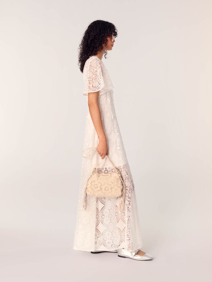 Crochet-knit mini Miss M bag