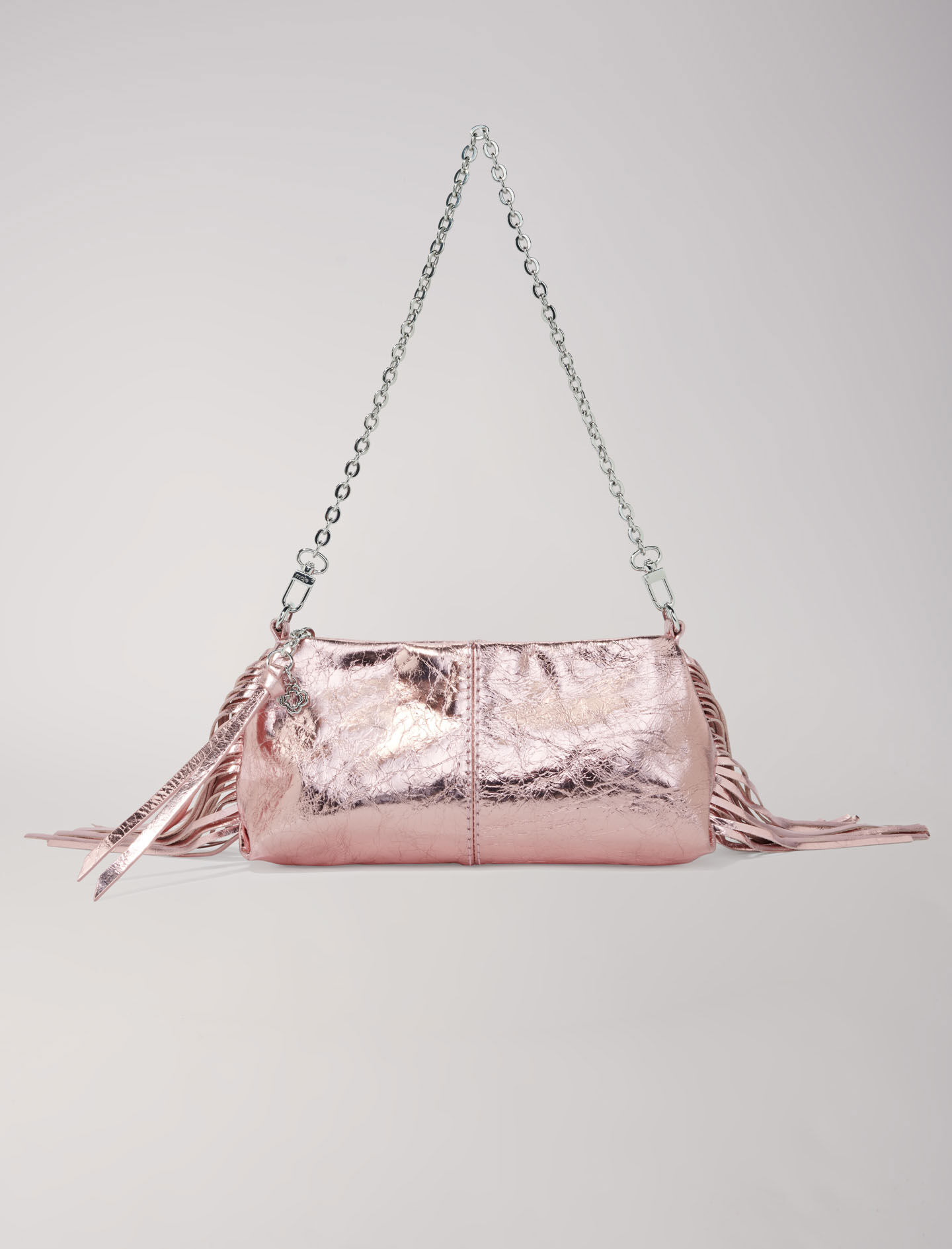 Metallic leather Miss M clutch bag