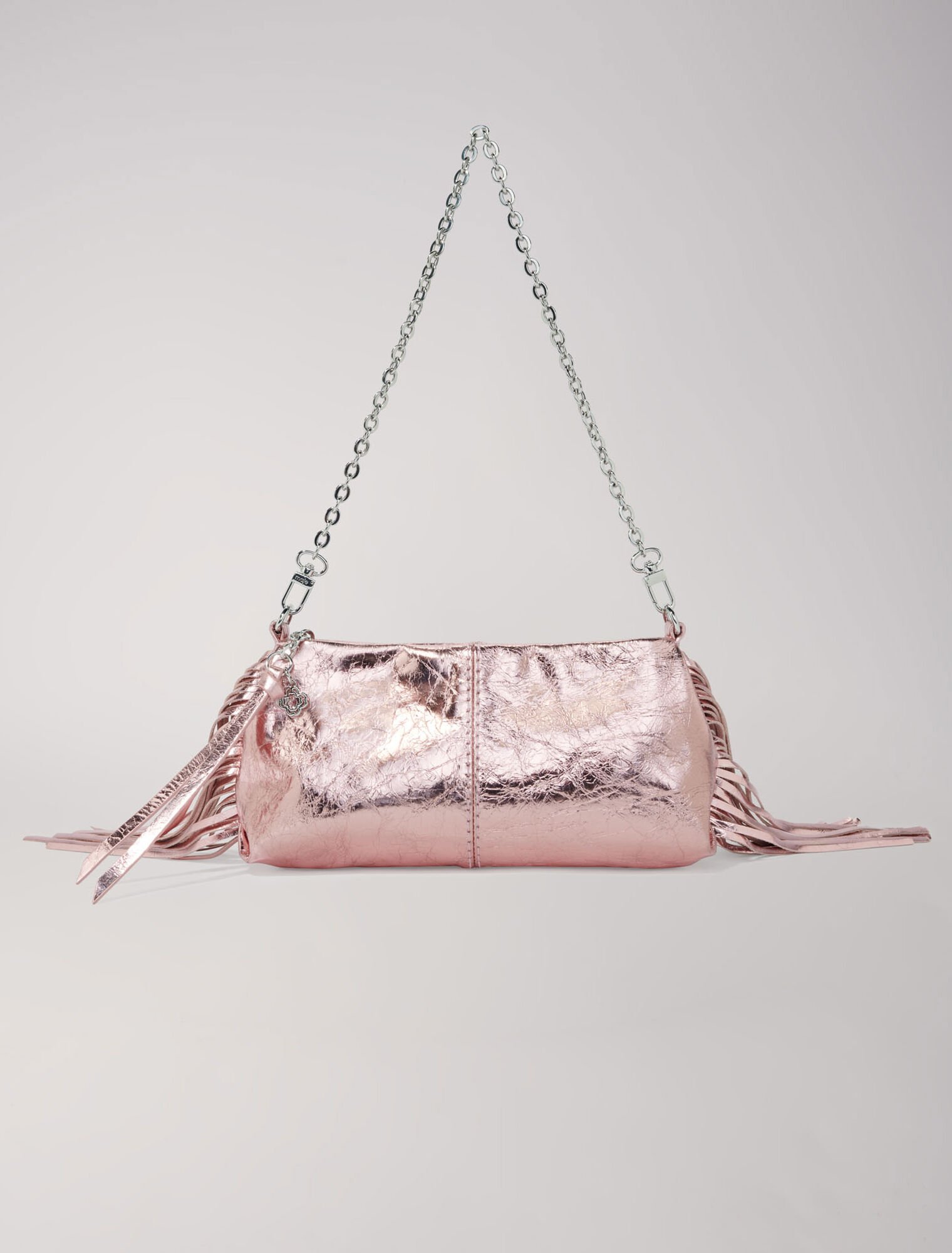 Metallic leather Miss M clutch bag