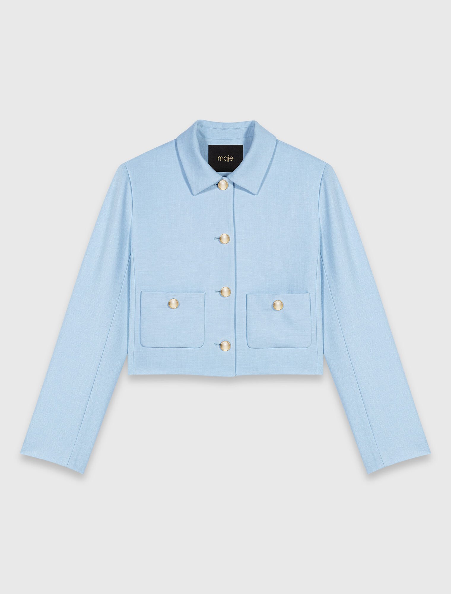 Short single-breasted jacket