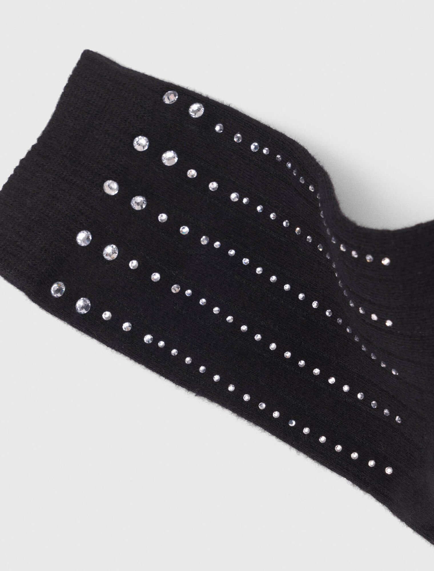Rhinestone cotton socks