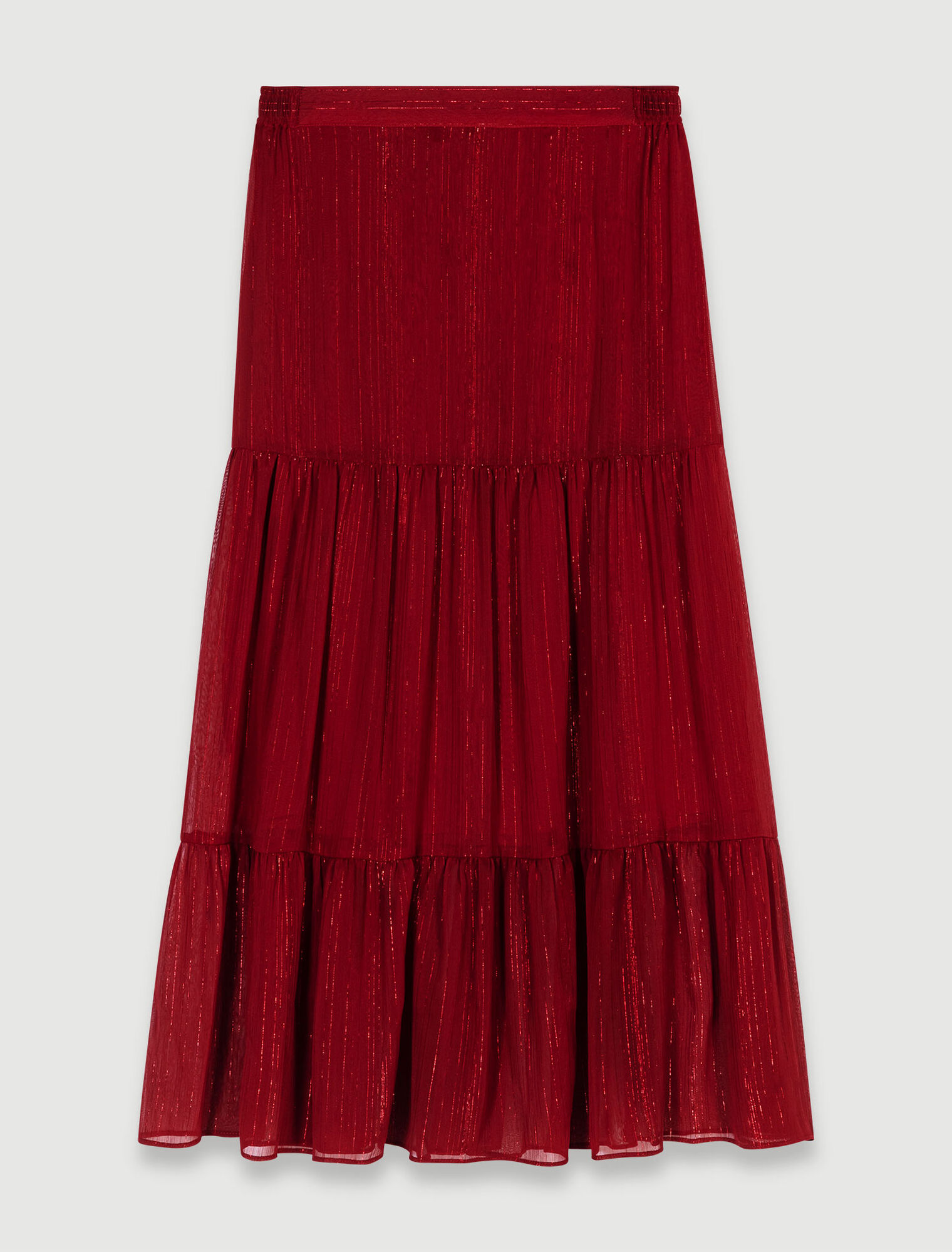 Long lurex skirt