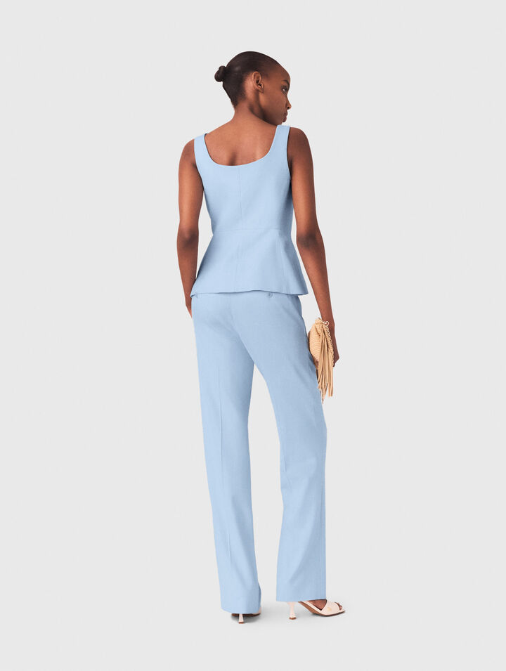 Suit trousers with pleats