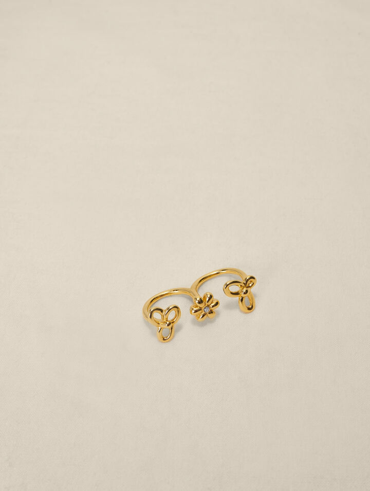 Double flower ring