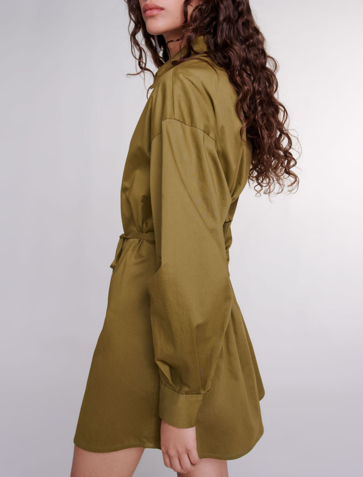 Cutaway wrap dress