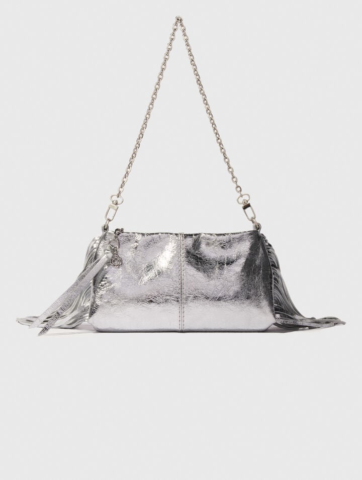 Miss M leather clutch bag