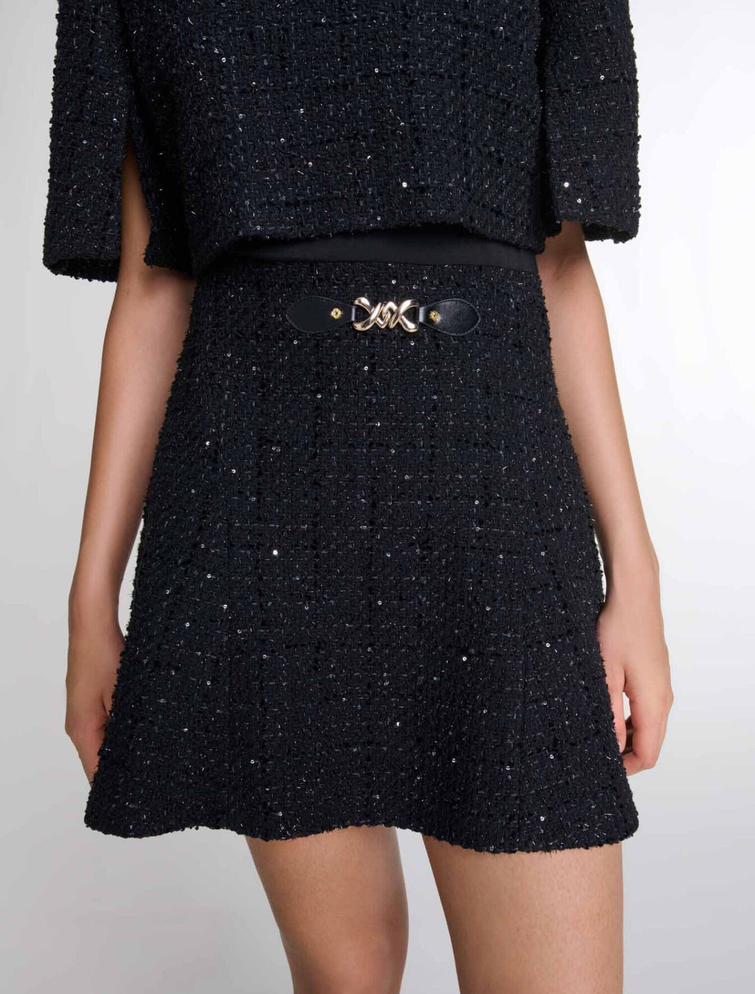 Tweed 2-in-1 short dress