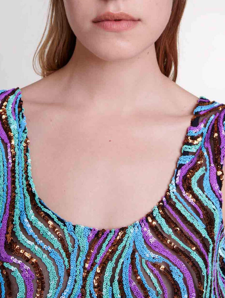 Sequinned top
