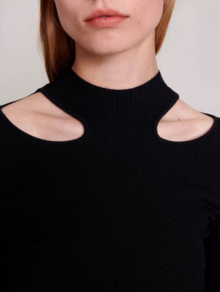 Cutaway knit jumper