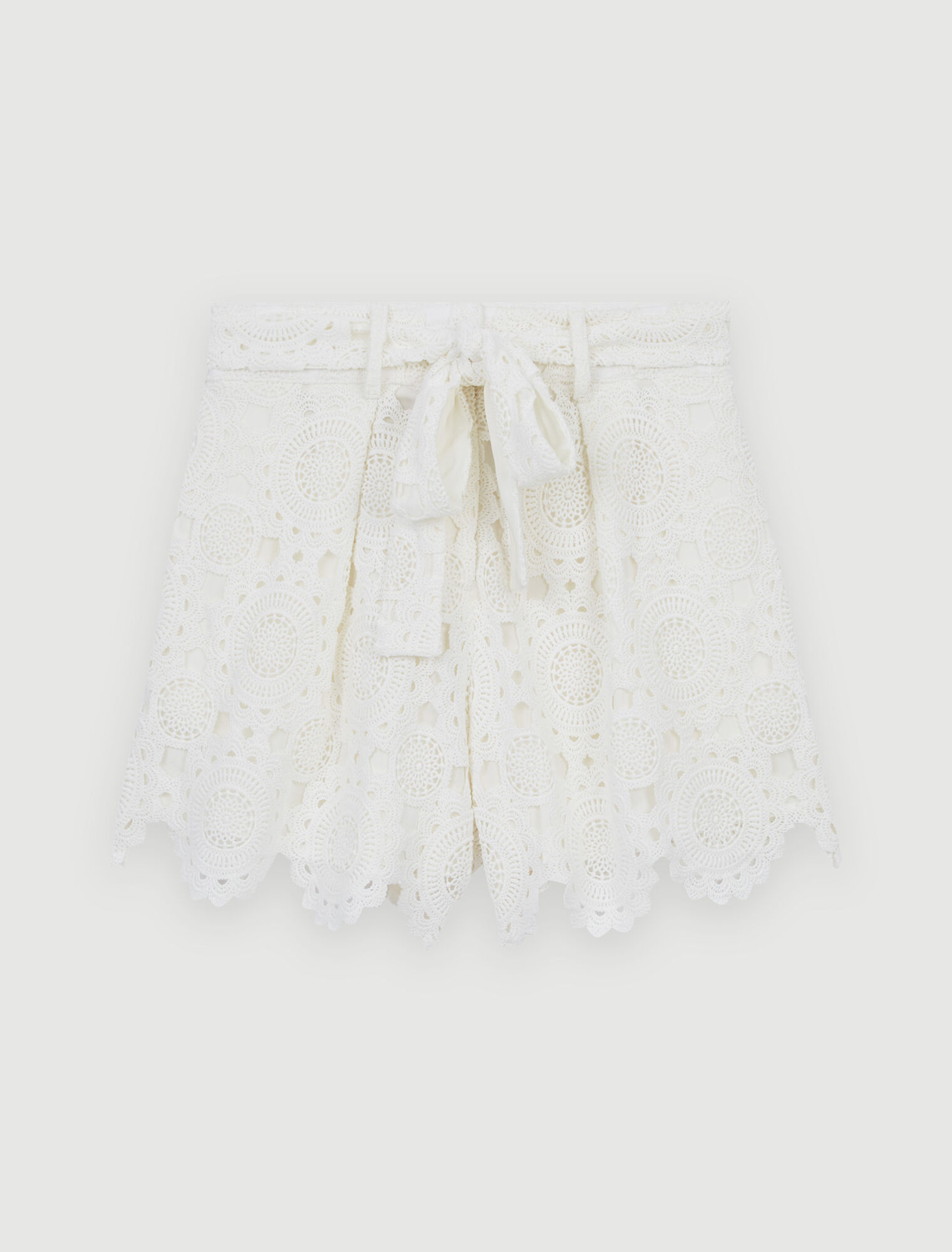 Guipure shorts