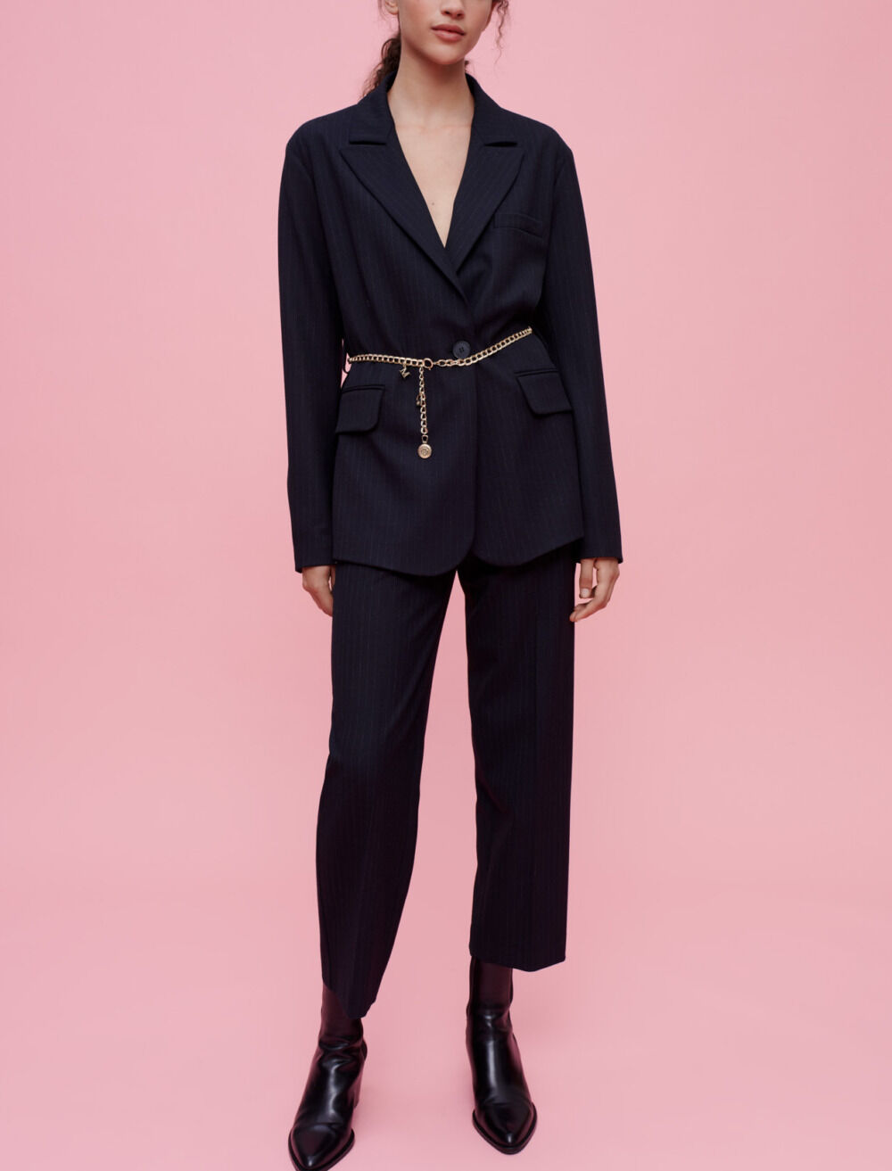 Tennis stripe suit jacket Offline Blazers Jackets Maje