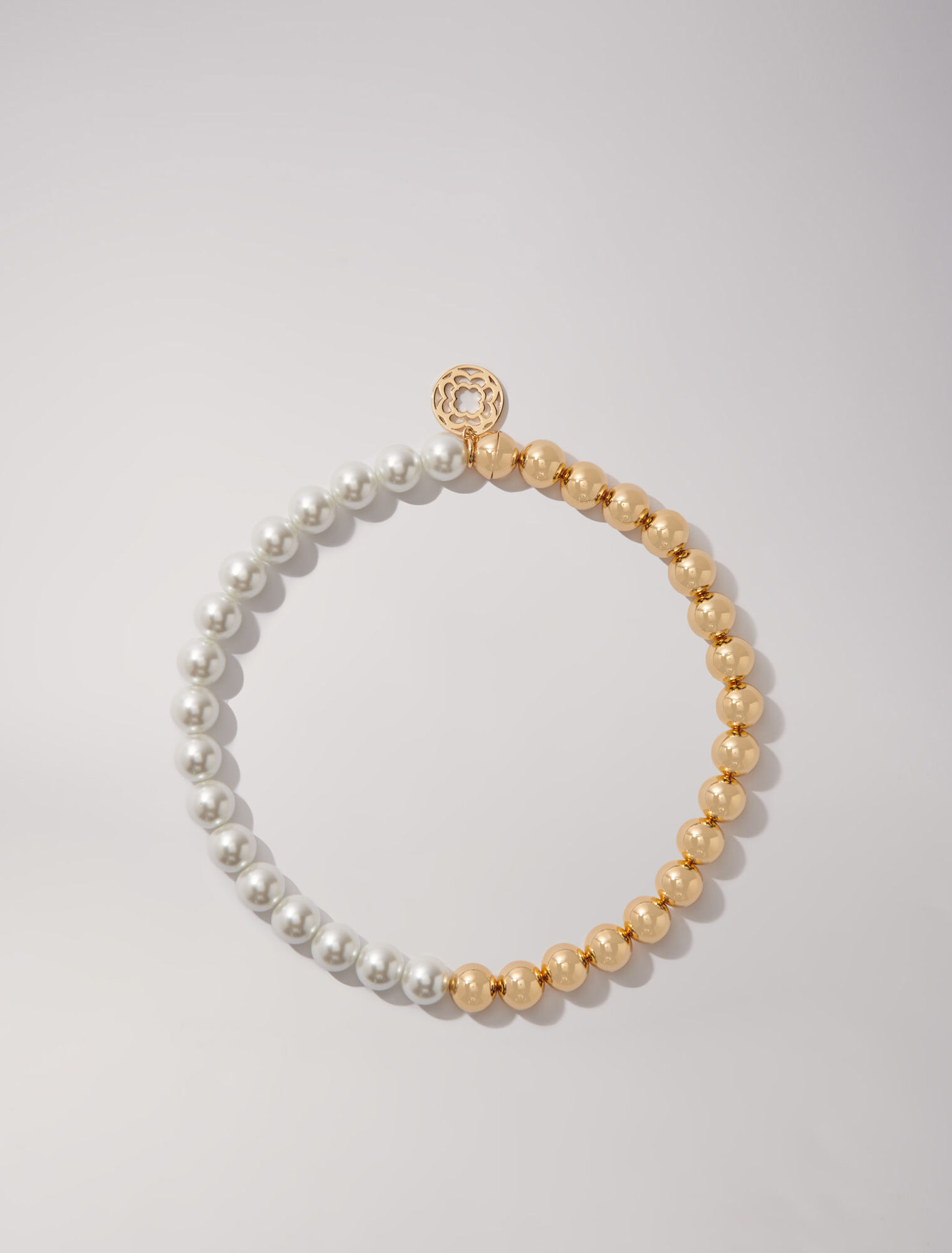 Mixed pearl choker necklace