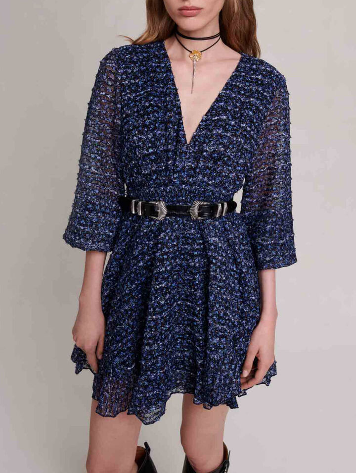 Sparkling dress with ruffles