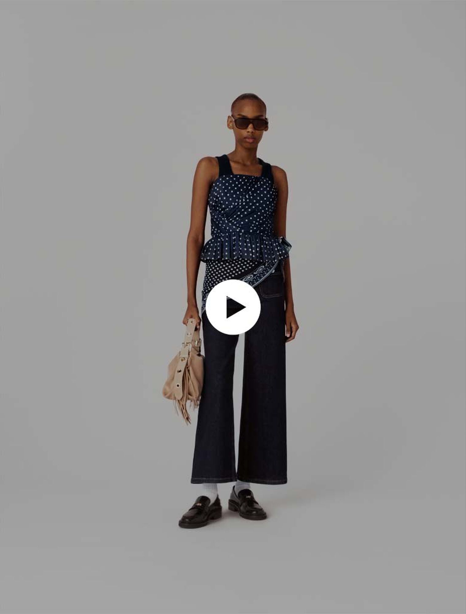 Patterned bustier top