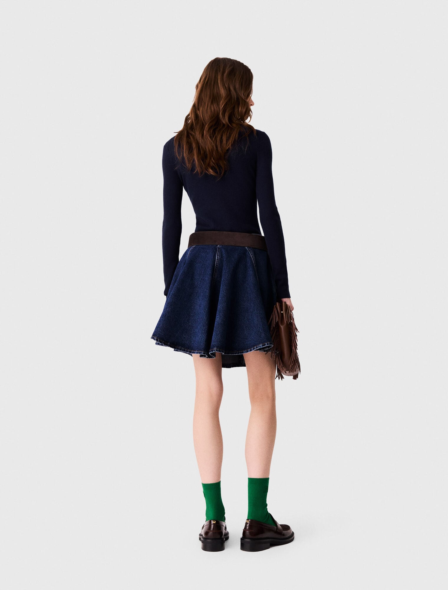 Second-skin high-neck jumper