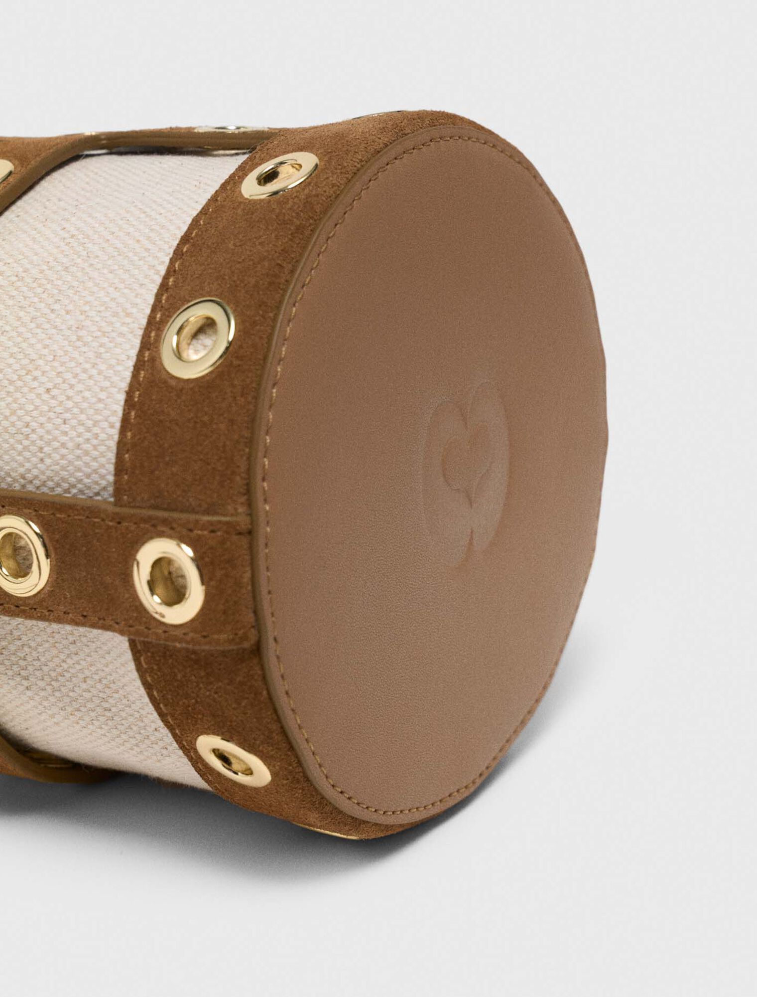 Suede Miss M bucket bag