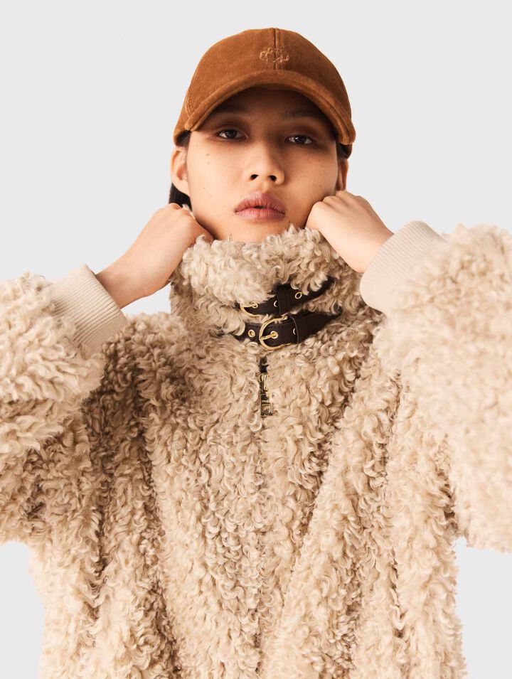 Suede cap